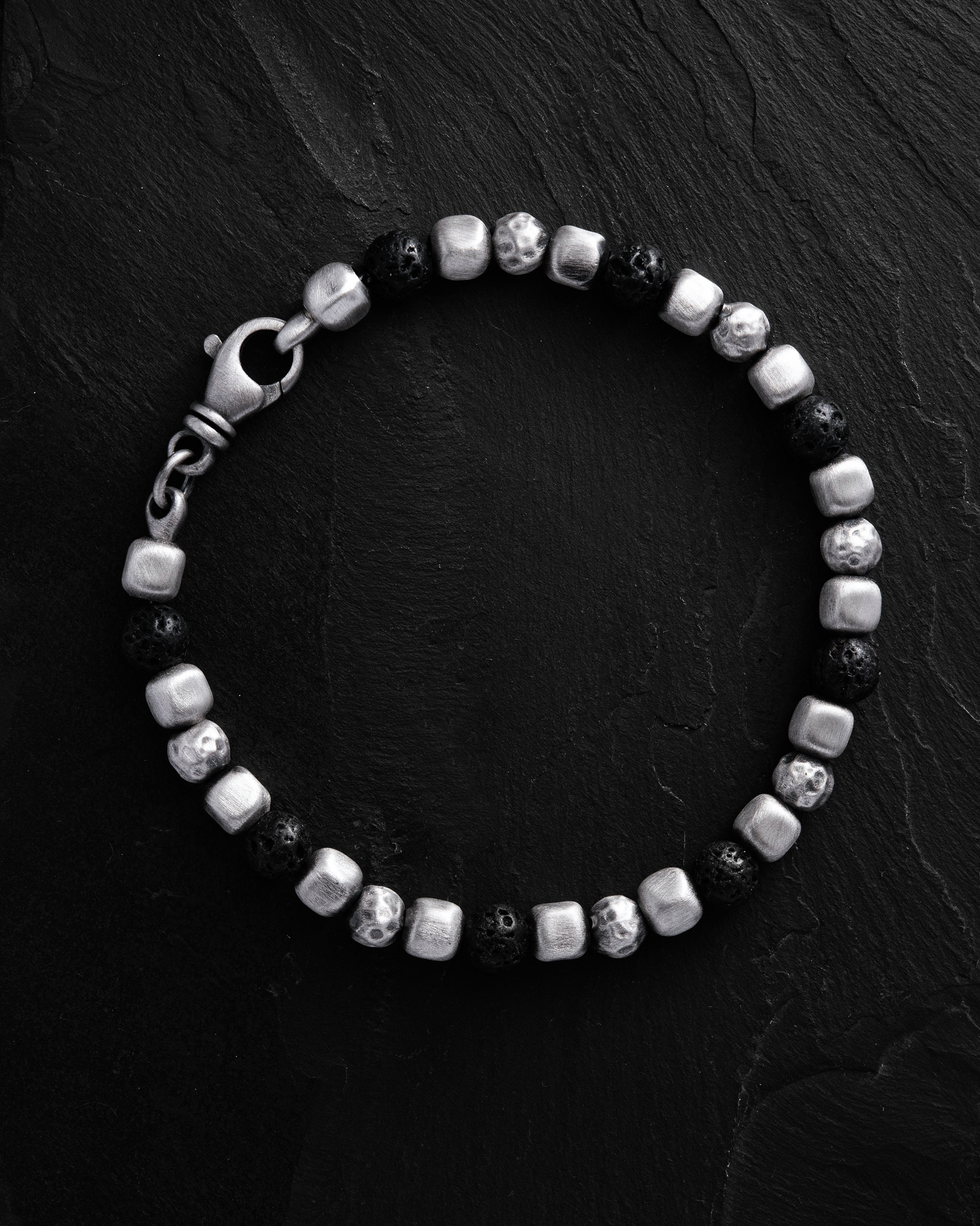 bransoletka męska czarna Reytel